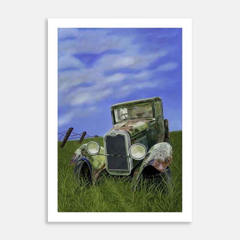 Wheels of Yesteryear Art Print By Lynne Knowles