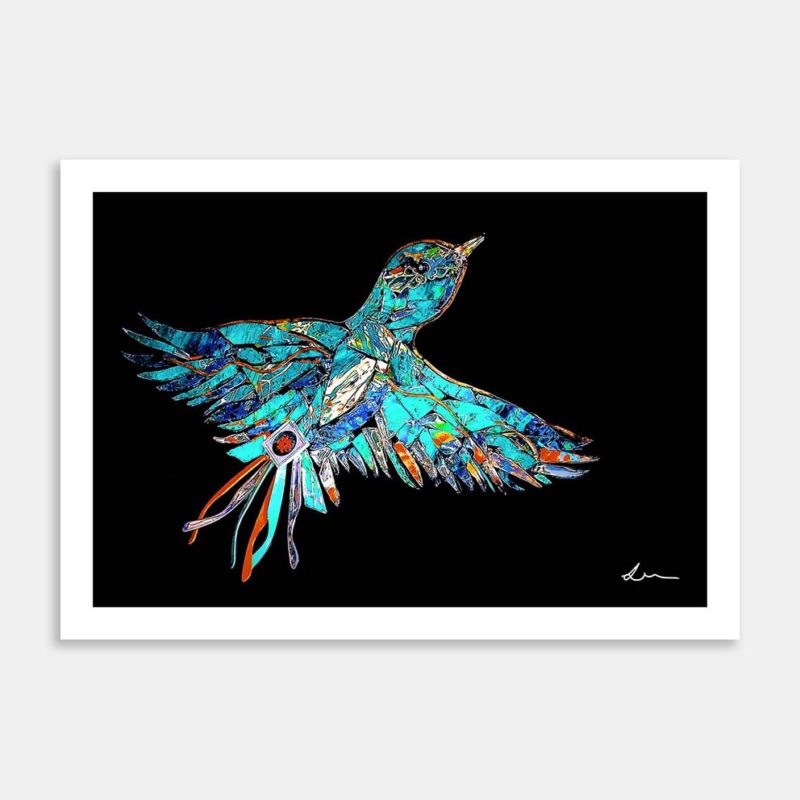 Back Up Bird Solo Art Print By Lisa Watkins