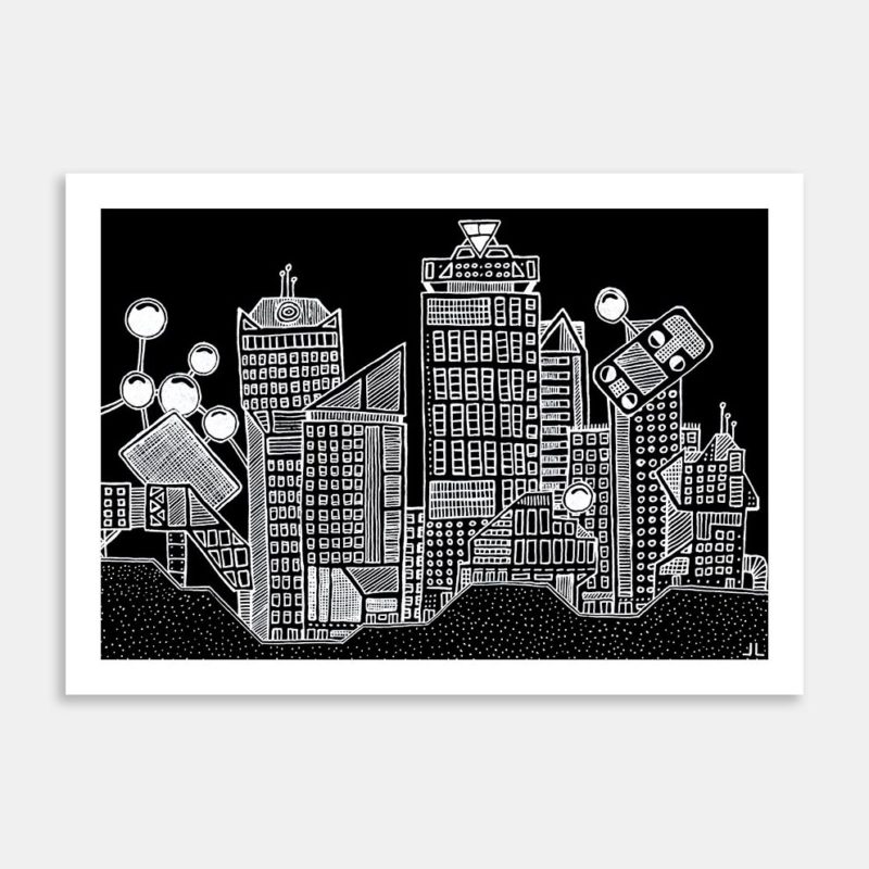 New One Limited Edition Art Print By Jay Ell