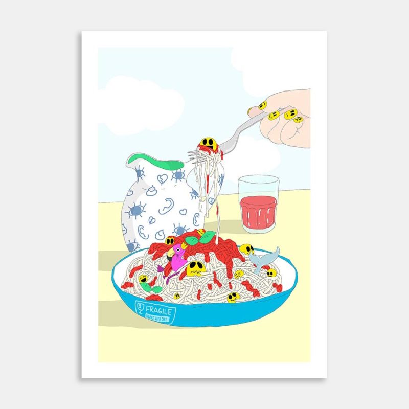 Eat Your Feelings Art Print By Valerie Auersperg