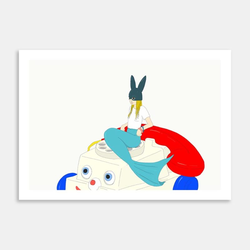 New Phone Who Dis Art Print By Valerie Auersperg