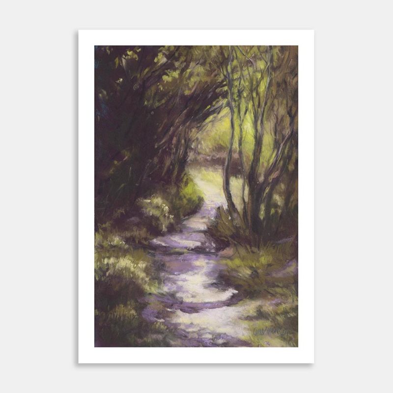 Lake Walk Art Print By Gill Allen