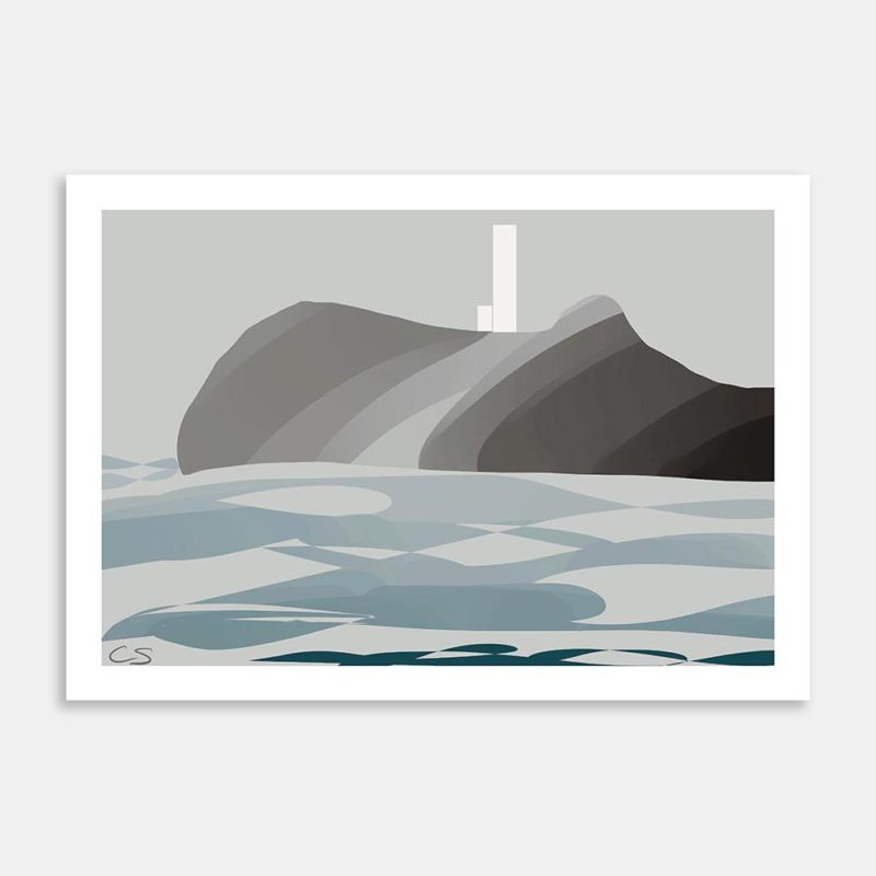 Castlepoint Art Print By Claire Sewell