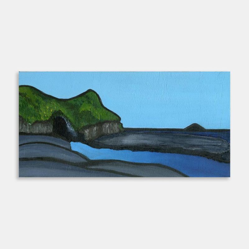 Dark Cave Revisited, Muriwai NZ (2019) Original Painting by Gabriella Williams