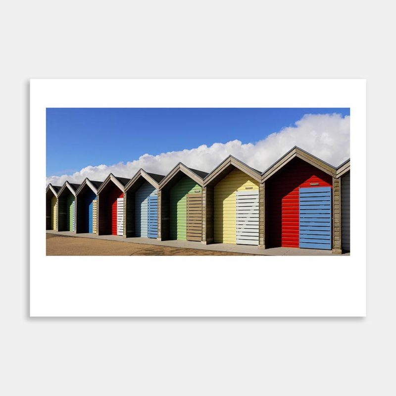 Beach Huts Art Print By Judy Lawn