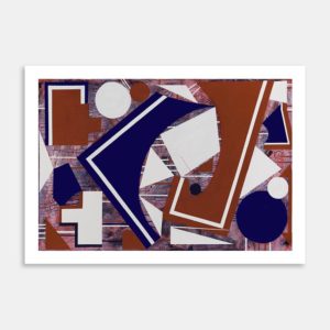 Red White And Blue Art Print By Judy Lawn