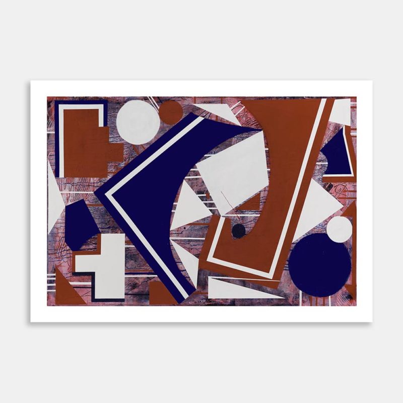Red White And Blue Art Print By Judy Lawn