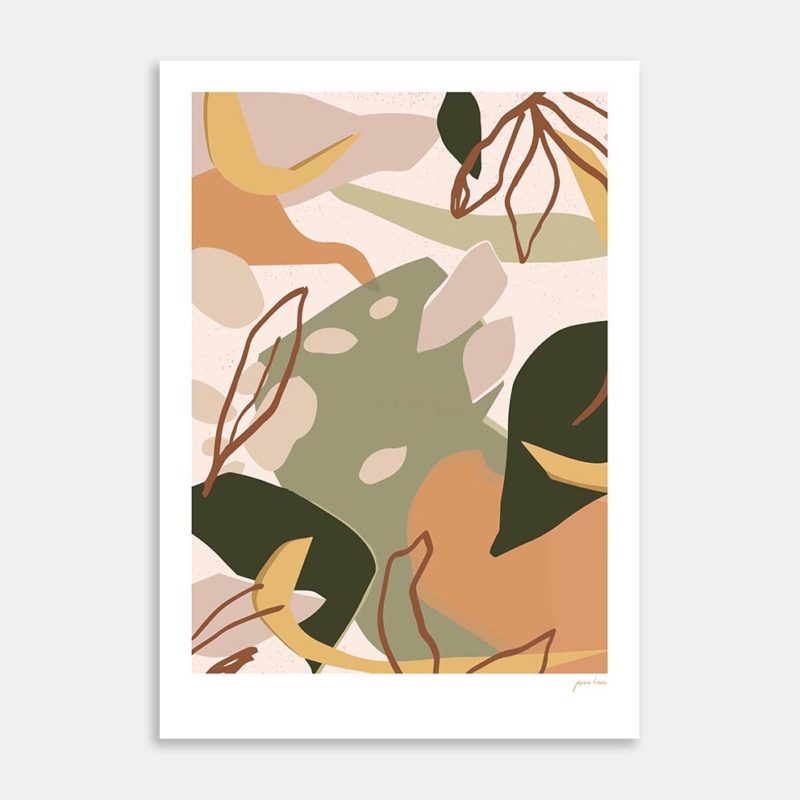 Autumn Leaf I Art Print By Jasmine Kroeze