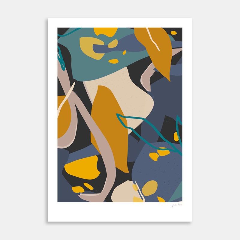 Golden Leaf II Art Print By Jasmine Kroeze