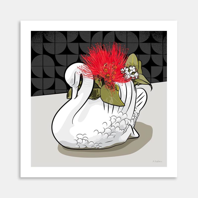 Crowned Pohutukawa Art Print By Anna Mollekin