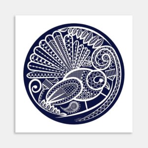 Fantails Lace Art Print By Anna Mollekin