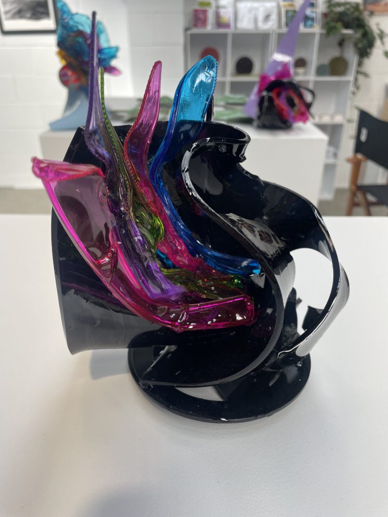 Neon Bloom Original Sculpture By Lisa Watkins