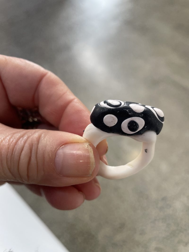 Shell and Clay Handcrafted Rings by Mandy Jakich - Image 2