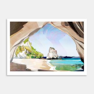 Cathedral Cove Art Print By Katherine Crosse
