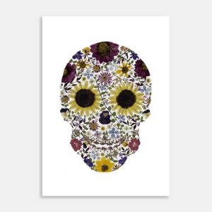 Skull In Bloom Art Print By Kay Olsen