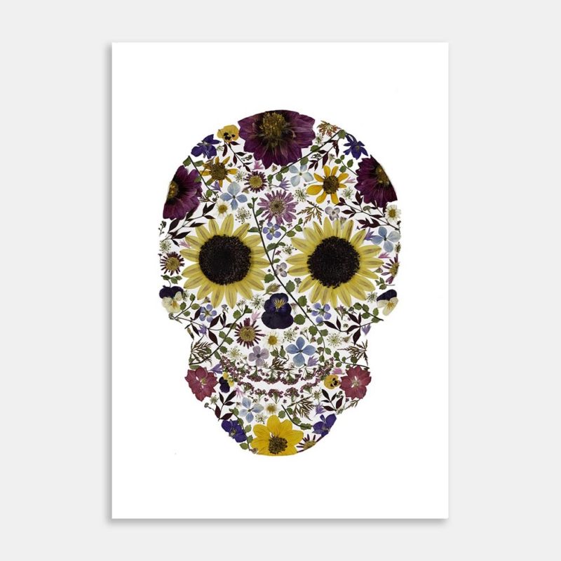 Skull In Bloom Art Print By Kay Olsen