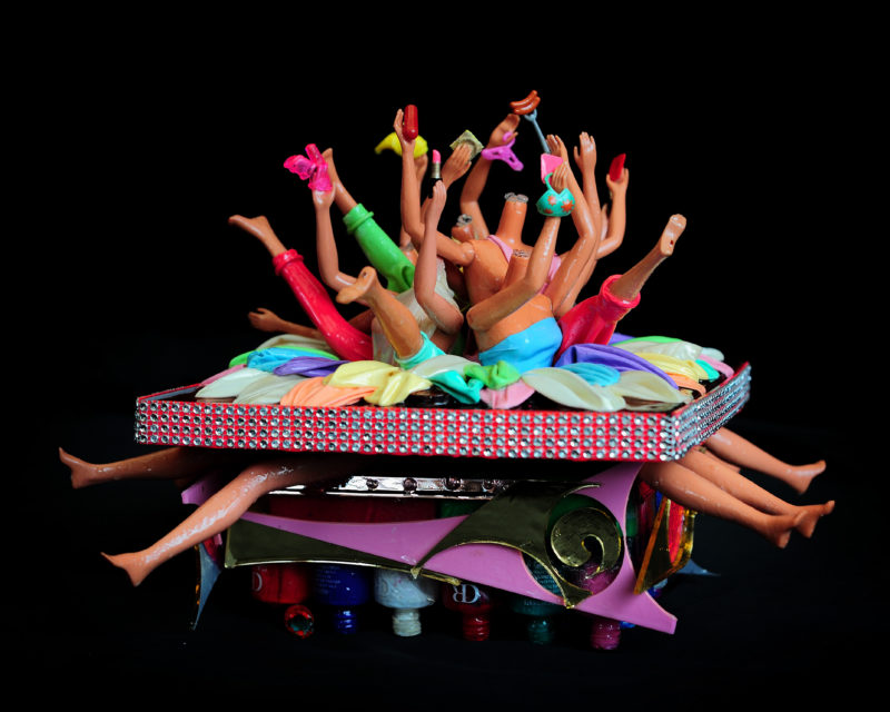 Flailing Pollination Original Sculpture By Lisa Watkins