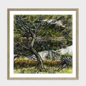 A Golden Tree Art Print By Liana Steedman