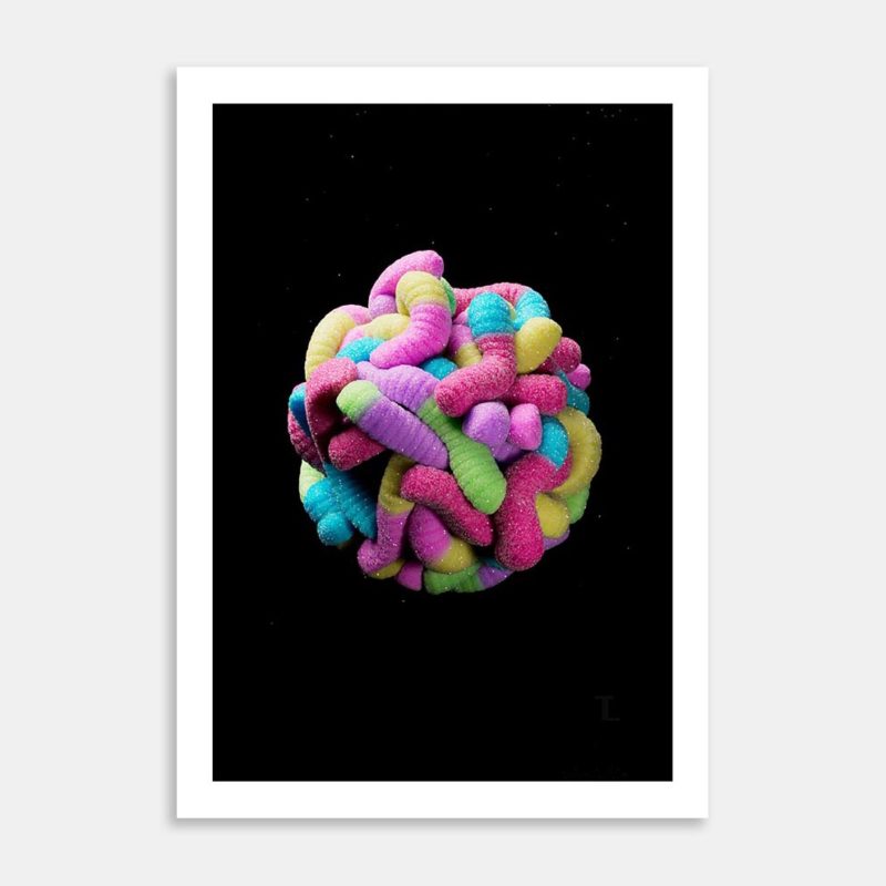 Sour Worm Art Print By Timo Lenton