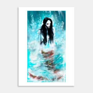 Mermaid Art Print By Michael Rollo Mirfin