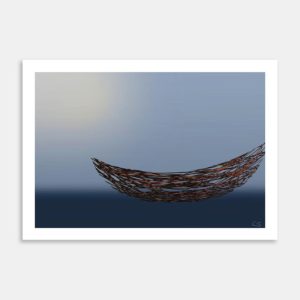 Adrift In The Pacific Art Print By Claire Sewell