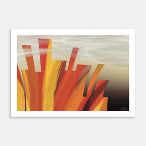 Last Of The Winter Fires Art Print By Claire Sewell