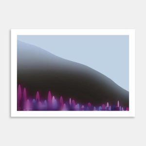 South Island Lupins Art Print By Claire Sewell