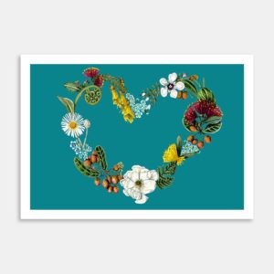 New Zealand With Love Art Print By Lesh Creates