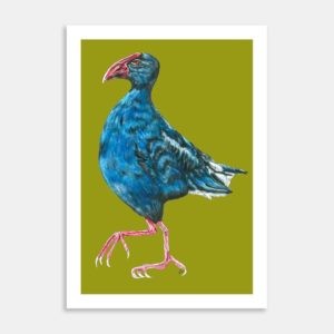 Perky Pukeko Art Print By Lesh Creates