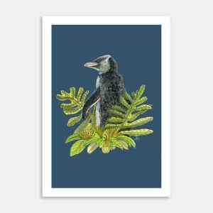 Yellow-eyed Penguin Art Print By Lesh Creates