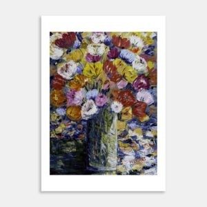 Flowers In A Vase Art Print By Heather Elliott