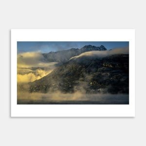 Queenstown Foggy Morning Art Print By Jeff Michaels