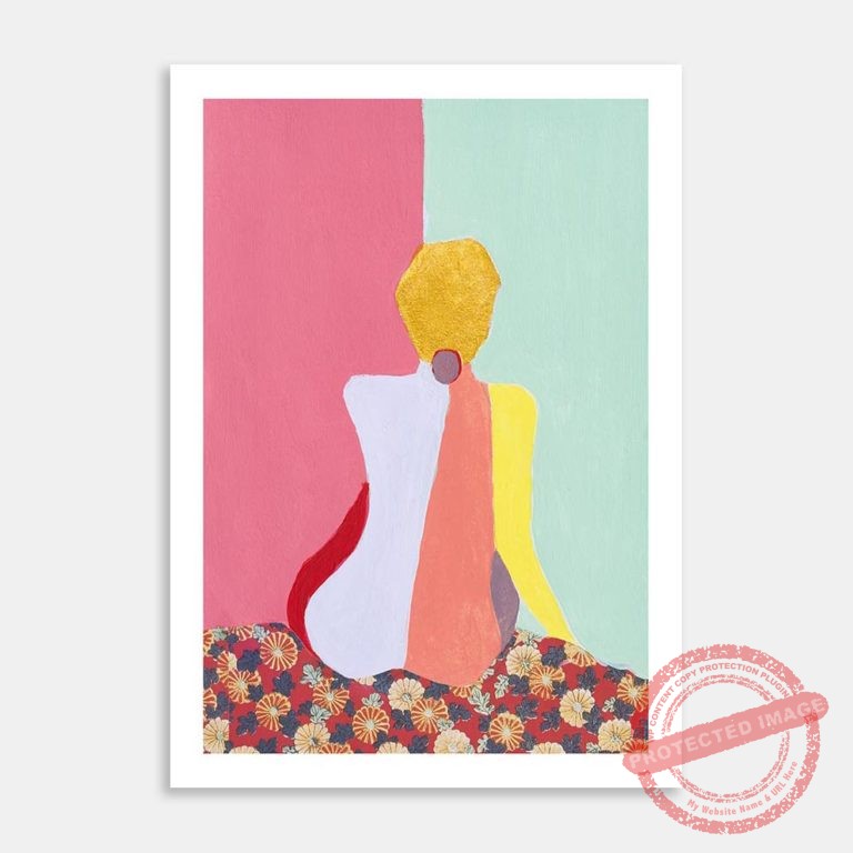 AC-KBD-Lady Red Flowers-MI