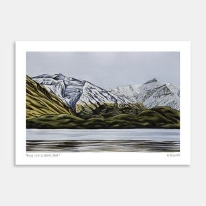 Treble Cone To Black Peak Art Print by Kate Boswell