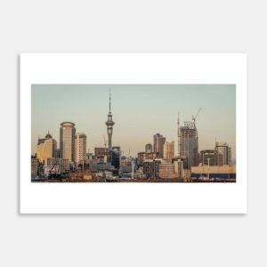 Auckland City Scape Art Print By Jeff Michaels