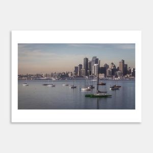 Auckland City Yachts Art Print By Jeff Michaels