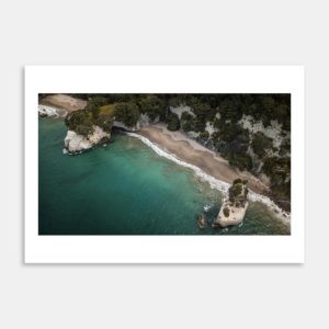 Cathedral Cove From Above Art Print By Jeff Michaels