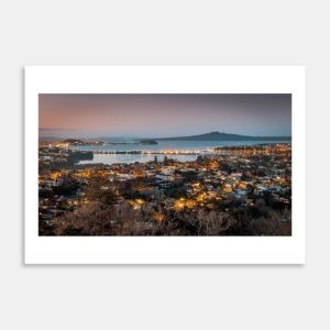 Rangitoto Lights Art Print By Jeff Michaels