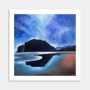 Te Henga Northward Art Print By Martin Hermans