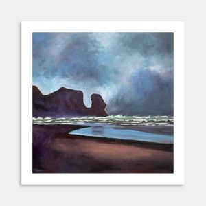 Te Henga Southward Art Print By Martin Hermans