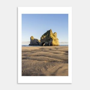 Wharariki Beach Sunrise Art Print By Carl Nehore
