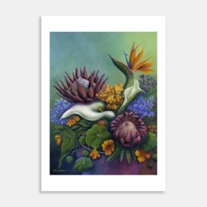 Picked From My Garden Art Print By Rina Botha