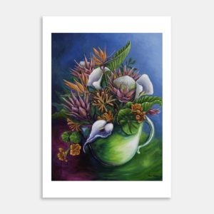 Where Abundance Overflows Art Print By Rina Botha