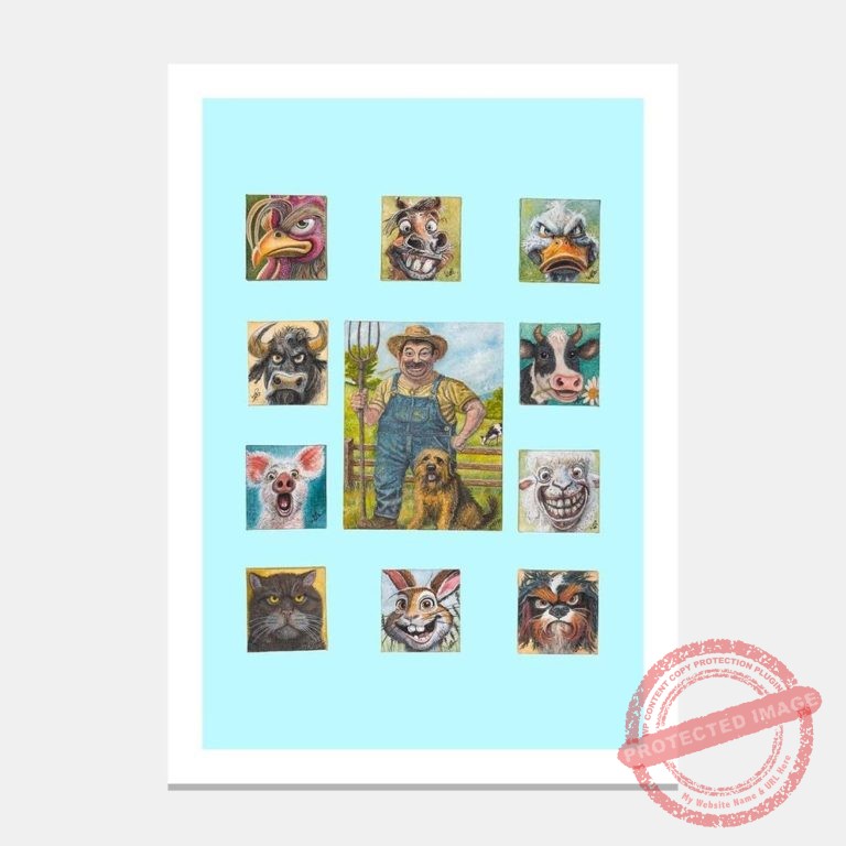 AC-WBS-FarmerAndHisFriendsArtPrintByWarenBliss-mat-only